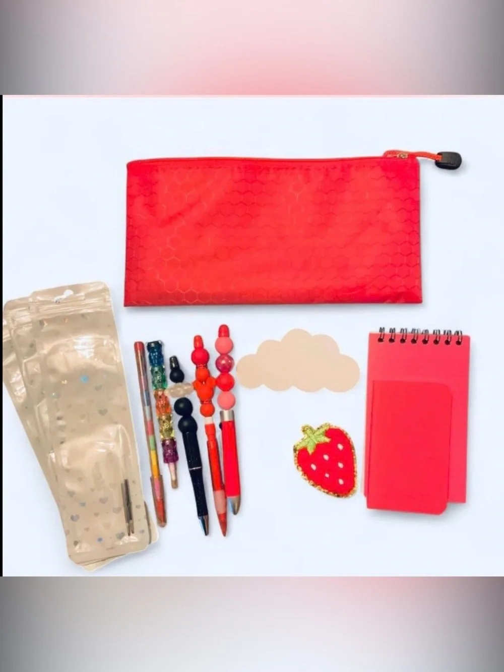 NEW📚 Hand Crafted Pencil Case & Stationery Set OS